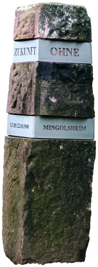 Gedenkstein in Mingolsheim/Langenbrücken