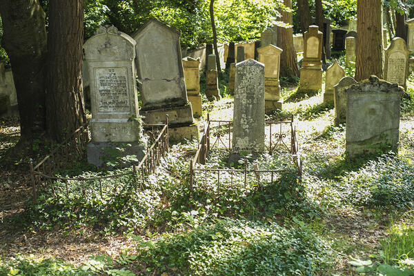 Der Friedhof der ehemaligen jüdischen Gemeinde Wangen liegt außerhalb des Dorfes in Richtung Radolfzell.